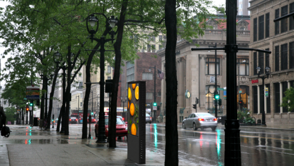 Напольные рекламные экраны для улицы